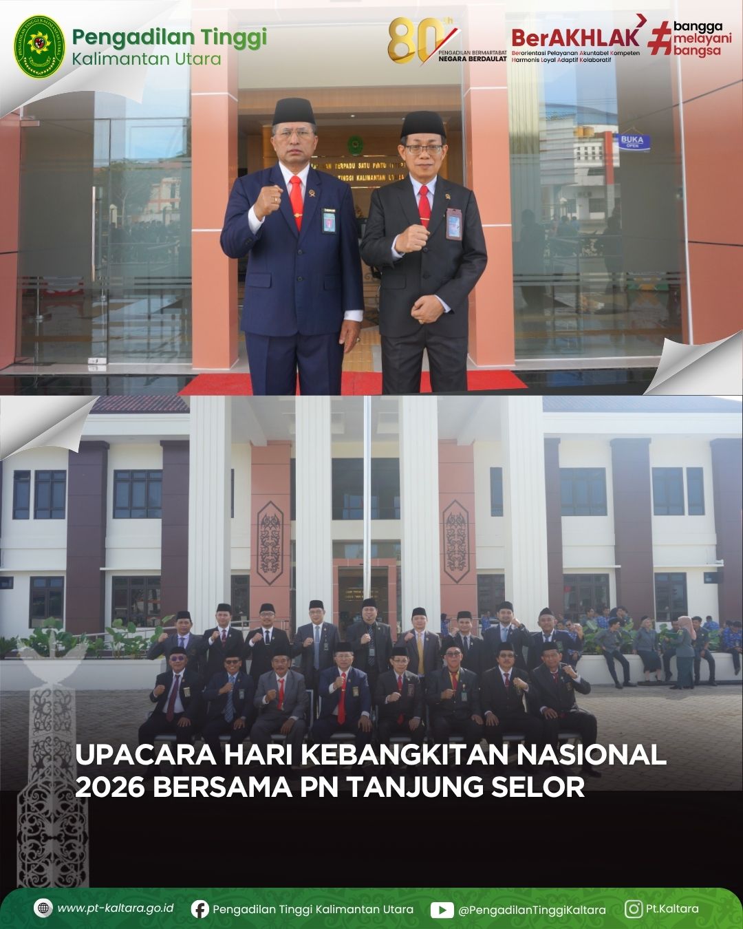 PENGADILAN TINGGI KALIMANTAN UTARA GELAR UPACARA HARI KEBANGKITAN NASIONAL TAHUN 2026